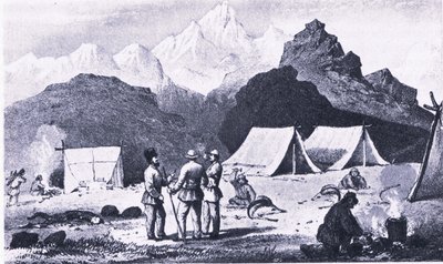 Leiri Himalajalla, Collinsin julkaisemasta British Adventuresta tekijältä Captain E. P. Campbell