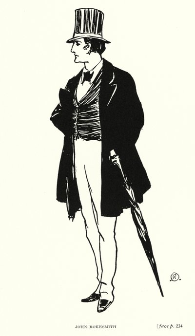 Dickensin hahmo: John Rokesmith (litho) tekijältä Captain Edward Henry Handley Read