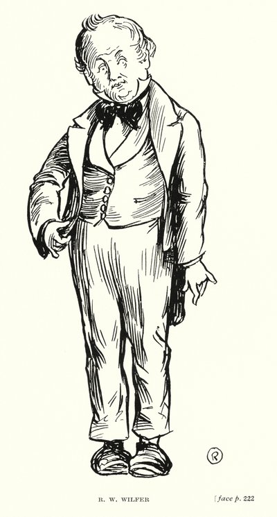 Dickens-hahmo: R W Wilfer (litho) tekijältä Captain Edward Henry Handley Read