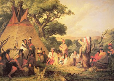Sioux Indian Council tekijältä Captain Seth Eastman