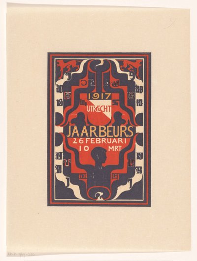 Ilmoitus Utrechtin messuista 1917 tekijältä Carel Adolph Lion Cachet
