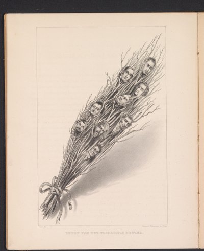 Vitsaus Ranskan väliaikaisen hallituksen jäsenten päämiesten kanssa, 1848 Väliaikaisen hallituksen jäsenet (esimerkki) tekijältä Carel Christiaan Antony Last