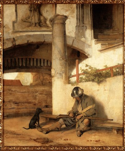 Nukkuva vartija tekijältä Carel Fabritius