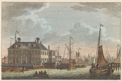 Näkymä New City Innille, noin 1790 Nieuwe Stads-Herberg Amsterdamissa / Vue de L