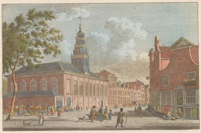 Vallonian kirkko Rotterdamissa, noin 1790 Ranskalainen kirkko Rotterdamissa / L