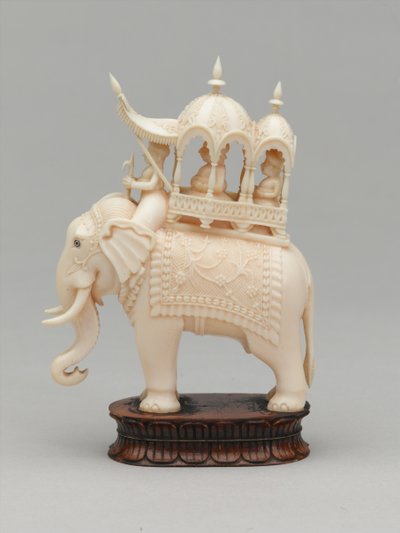 Musta kuningas, shakkinappula, Intia, 1820 noin tekijältä Carel Jacobus Behr