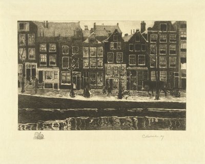 Lauriergracht tekijältä Carel Lodewijk Dake (signed by artist)