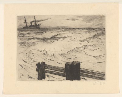 Höyrylaiva merellä tekijältä Carel Nicolaas Storm van 