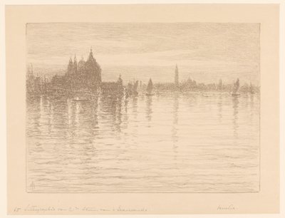Näkymä Santa Maria della Saluten basilikalle vedestä tekijältä Carel Nicolaas Storm van 