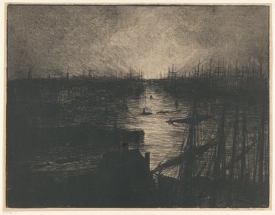 Hampurin satama tekijältä Carel Nicolaas Storm van 
