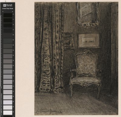 Kamerinterieur in de Rue du Trône 190 te Brussel tekijältä Carel Nicolaas Storm van 