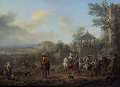 Lähtö Metsästykseen tekijältä Carel van Falens or Valens