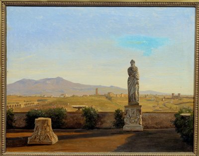 Panoraama Villa Matteista. Carl Christian Constantin Hansenin (1804-1880) maalaus tekijältä Carl Christian Constantin Hansen