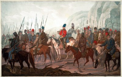Uralin kasakkojen marssi Böömin halki tekijältä Carl Adolph Heinrich Hess