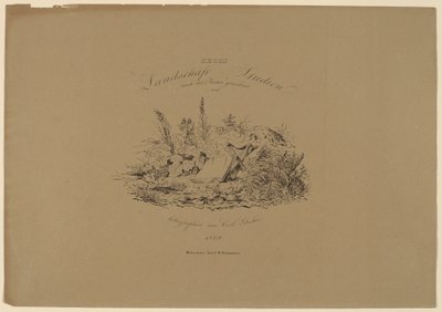 Kuusi maisematutkimusta luonnosta tekijältä Carl August Lebschee