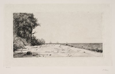 Seelannin pohjoisrannikolta. Hornbækin istutus tekijältä Carl Bloch