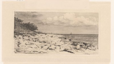 Ranta kivillä, meren rannalla tekijältä Carl Bloch