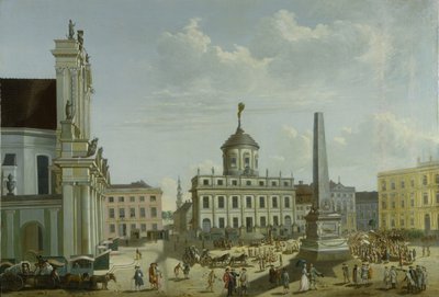 Näkymä kaupungintalolle, 1772 tekijältä Carl Christian Baron