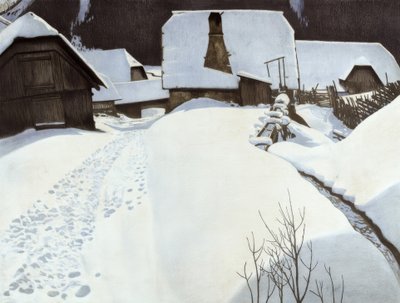 Talvella maalaistalo tekijältä Carl Ederer
