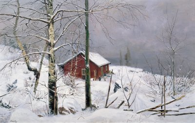 Pientila (öljy kankaalle) tekijältä Carl Edvard Diriks