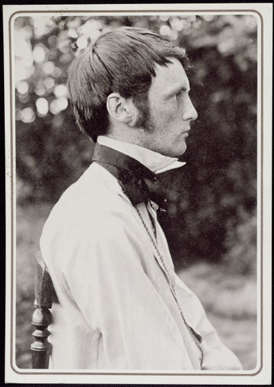 Heinrich Vogelerin (1872-1942) muotokuva 1898 (bw kuva) tekijältä Carl Eeg
