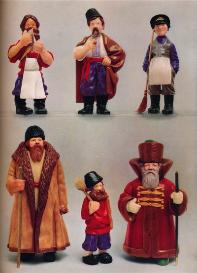 Venäjän kansallistyypit, c1935 tekijältä Carl Fabergé