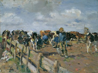 Lehmien lypsäminen tekijältä Carl Fahringer