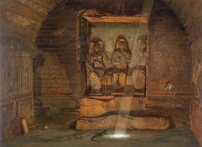 Hauta El-Kabissa, yksi 24 kuvituksesta, jonka on tuottanut G.W. Seitz, painettu n. 1873 tekijältä Carl Friedrich Heinrich Werner