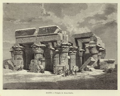 Egypti - Kom Ombon temppeli tekijältä Carl Friedrich Heinrich Werner