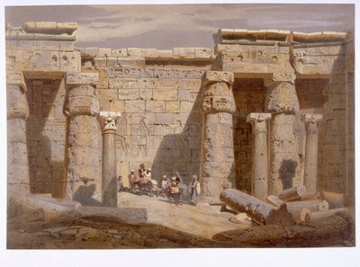 Van Medinetin temppeli, Thebe, 1874 tekijältä Carl Friedrich Heinrich Werner
