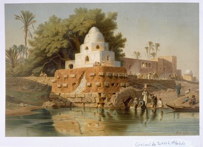 Sheikh Ababdan hauta Minyassa, Keski-Egyptissä, 1871 tekijältä Carl Friedrich Heinrich Werner