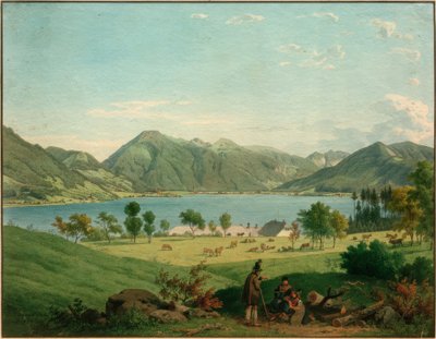 Tegernsee Kaltenbrunnin lähellä tekijältä Carl Friedrich Heinzmann