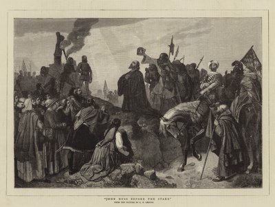 John Huss vaarnan edessä tekijältä Carl Friedrich Lessing