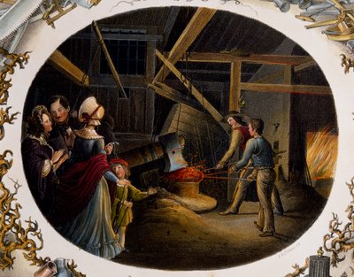Näkymä valimosta tekijältä Carl and Geiger Peter Johann Nepomuk Kunz