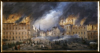 MARCH REVOLUTION: Battle at the Star Barricade in the Jagerzelle 28. lokakuuta. tekijältä Carl Goebel
