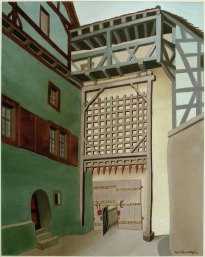 Harburg (Wörnitz), Burgtor mit Fallgitter tekijältä Carl Grossberg