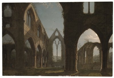 Tintern Abbey (öljy kankaalle) tekijältä Carl Gustav Carus