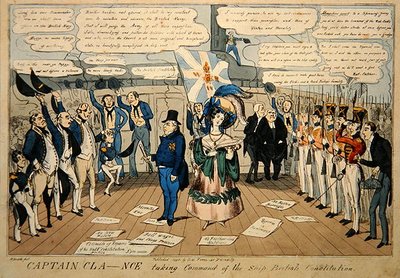 Kapteeni Clance ottaa aluksen komentoon, British Constitution, julkaisija S.W. Flores tekijältä Carl H. Heath