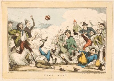 Jalkapallo Lontoon kaduilla, 1820 tekijältä Carl H. Heath