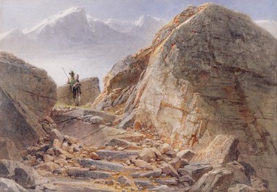Watzmannin juurella, Baijerin ylämailla, 1857 tekijältä Carl Haag