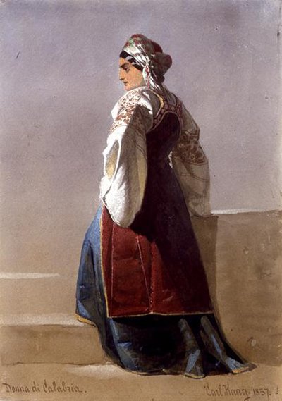 "Donna di Calabria", muotokuva italialaisesta tytöstä tekijältä Carl Haag
