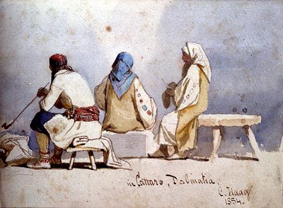 Montenegron ihmiset Cattarossa, Dalmatiassa tekijältä Carl Haag