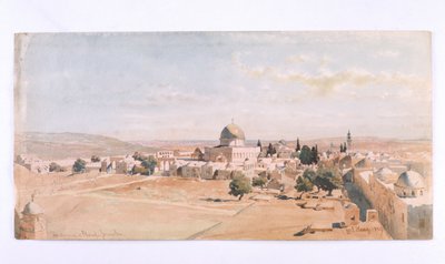 "The Haraam es Shereef, Jerusalem", 1895 tekijältä Carl Haag