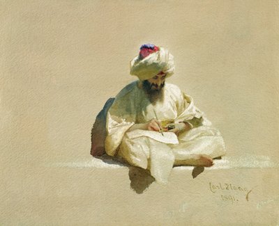 Kirjeen kirjoittaja, 1891 tekijältä Carl Haag