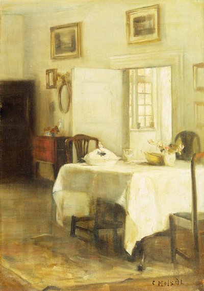 Ruokasali (öljy kankaalle) tekijältä Carl Holsoe