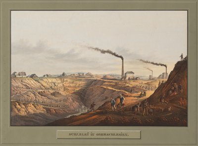 Scharley Ylä-Sleesiassa, n. 1850 tekijältä Carl Julius Rieden
