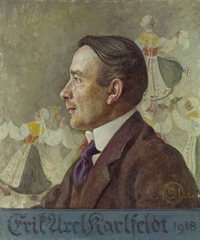 Erik Axel Karlfeldt, 1918 tekijältä Carl Larsson