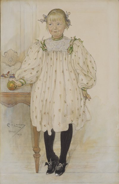 Martha Winslow tyttönä tekijältä Carl Larsson