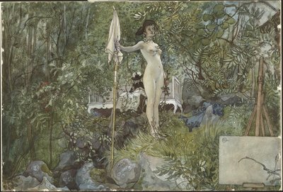Ulkostudio. Kotoa käsin (26 akvarellia) tekijältä Carl Larsson