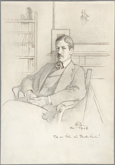 Thorsten Laurinin muotokuva tekijältä Carl Larsson